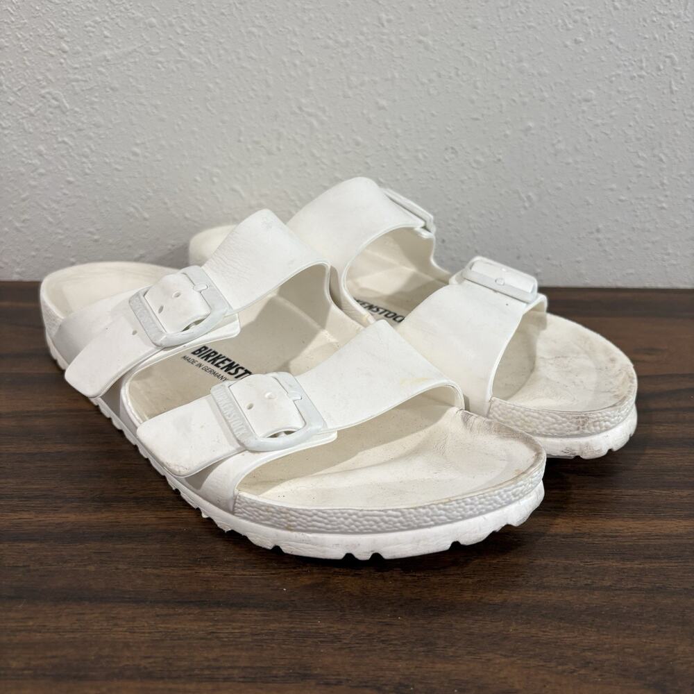 BIRKENSTOCK Arizona Essentials Sandals White EVA Foam US M 8 L 10 EU 41 Casual